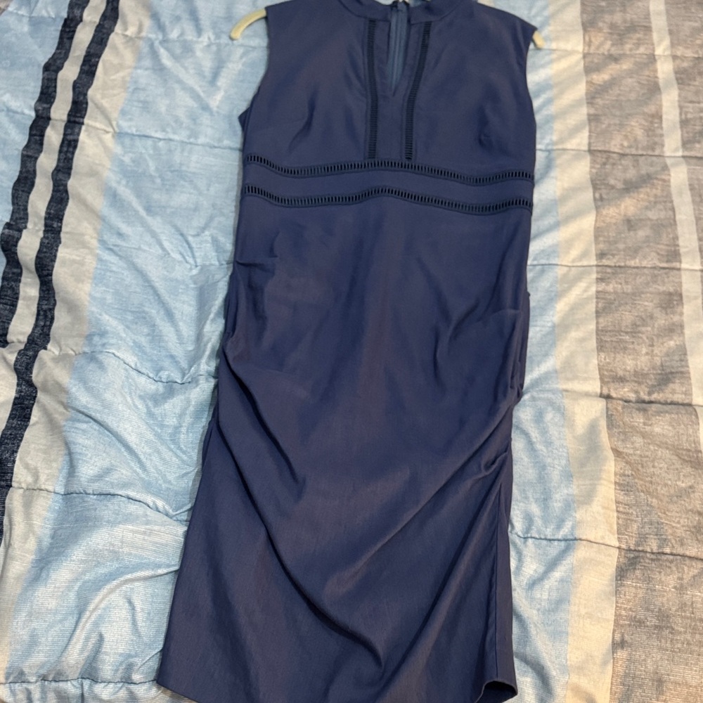 Nicole Miller Navy Midi Dress